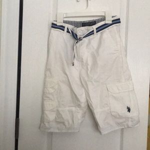Boys size 12-U.S. Polo Assn. blue and white shorts